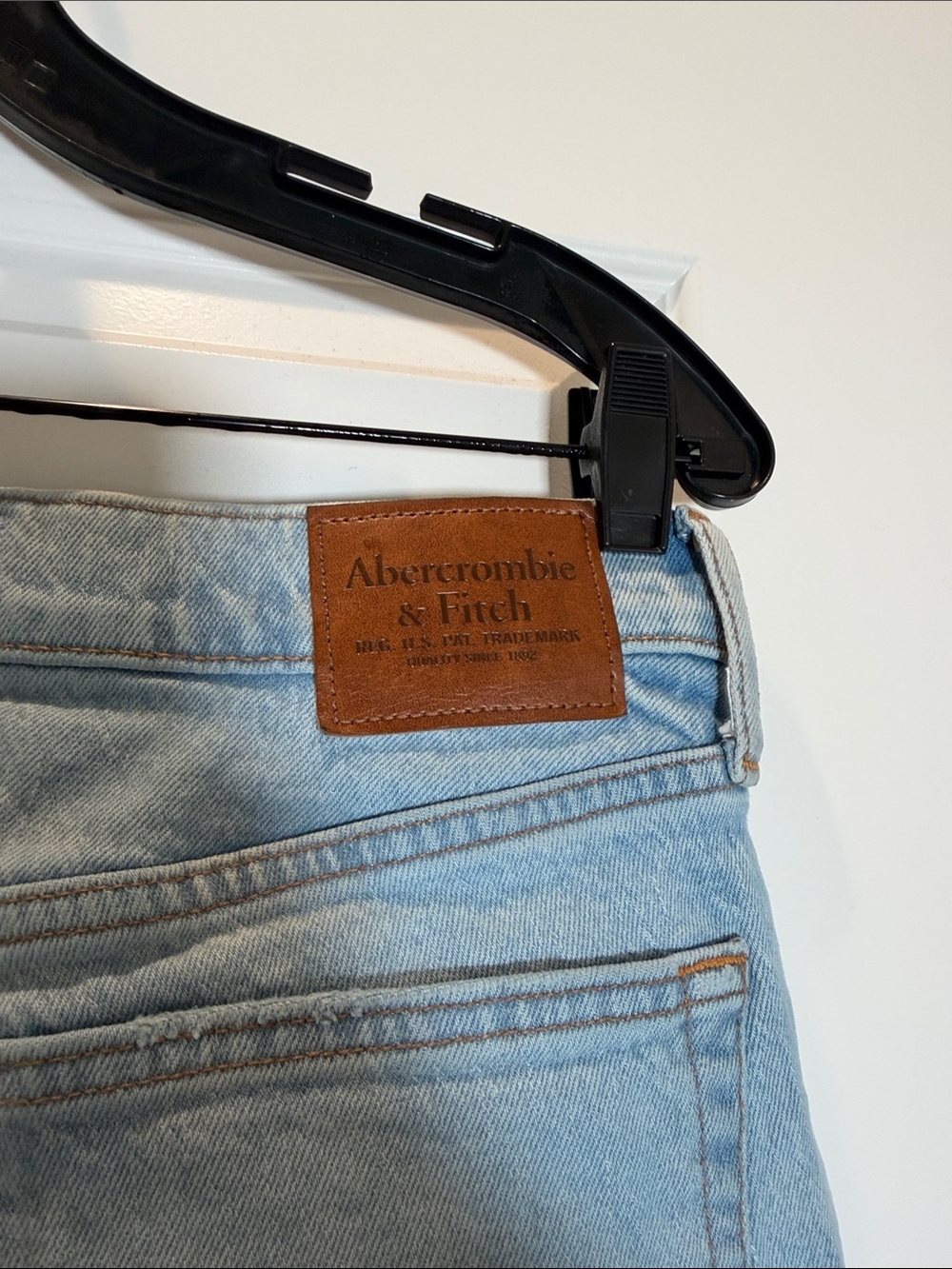 Abercrombie & Fitch Vintage Stretch Straight Jeans Size 32W 30L - Picture 8 of 10
